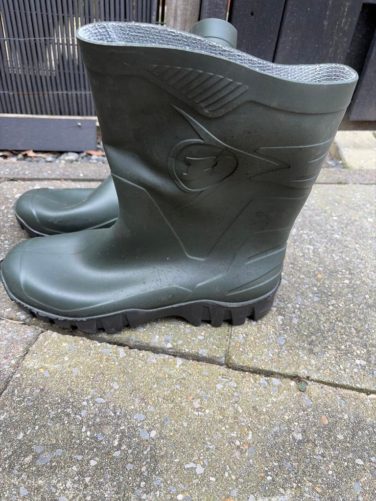 Dunlop groene regenlaarzen - Maat 45, Overige kleuren, Ophalen of Verzenden, Regenlaarzen, Zo goed als nieuw