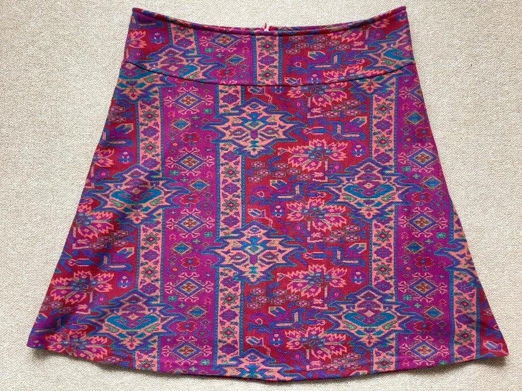 Mooie vintagestijl Lien en Giel, Azteken motief rok mt L/XL, Meerkleurig, Maat 46/48 (XL) of groter, Ophalen of Verzenden, Knielengte
