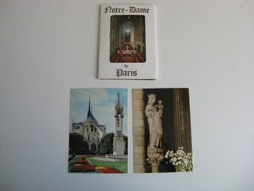 10 ansichtkaarten van Notre Dame te Paris, Ophalen of Verzenden, 1960 tot 1980, Ongelopen, Frankrijk