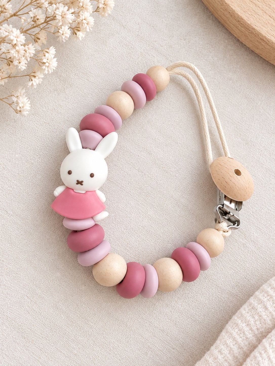 Nijntje/Miffy speenkoord, Ophalen of Verzenden, Nieuw, Kraamcadeau