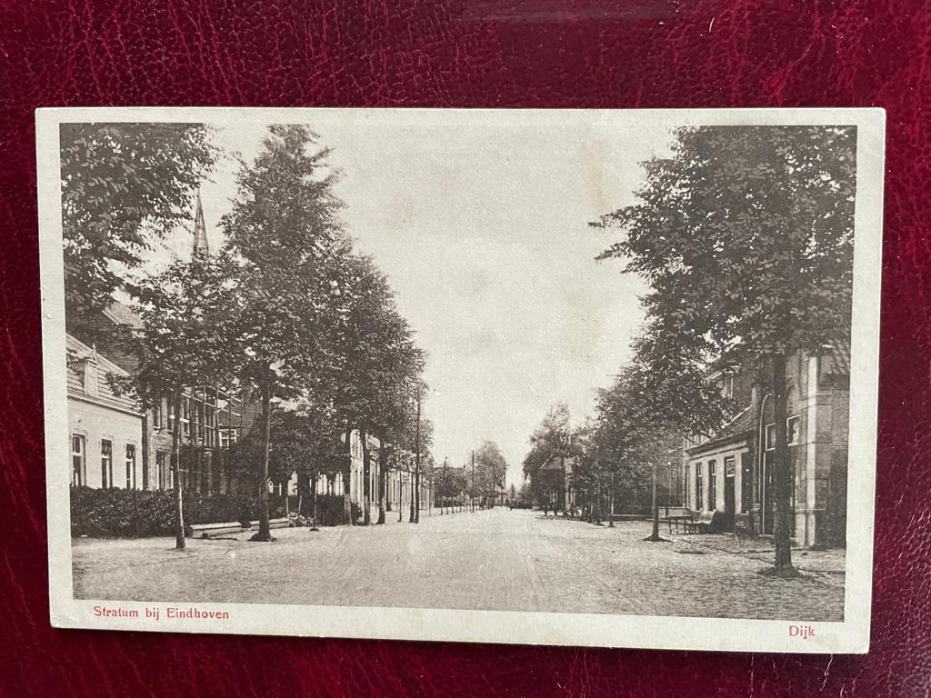 ansichtkaart van Stratum bij Eindhoven , Dijk., Verzenden, 1920 tot 1940, Noord-Brabant