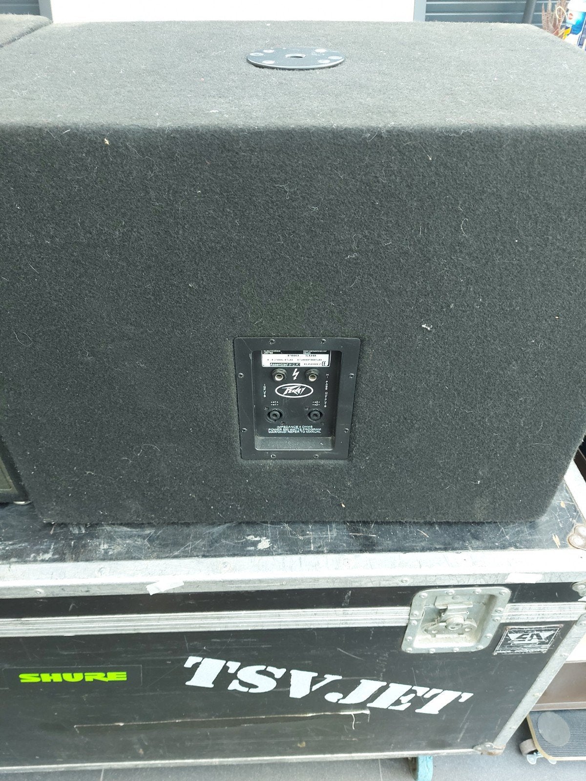 2 peavey subwoofer's, Gebruikt, Subwoofer, Basreflex, Ophalen