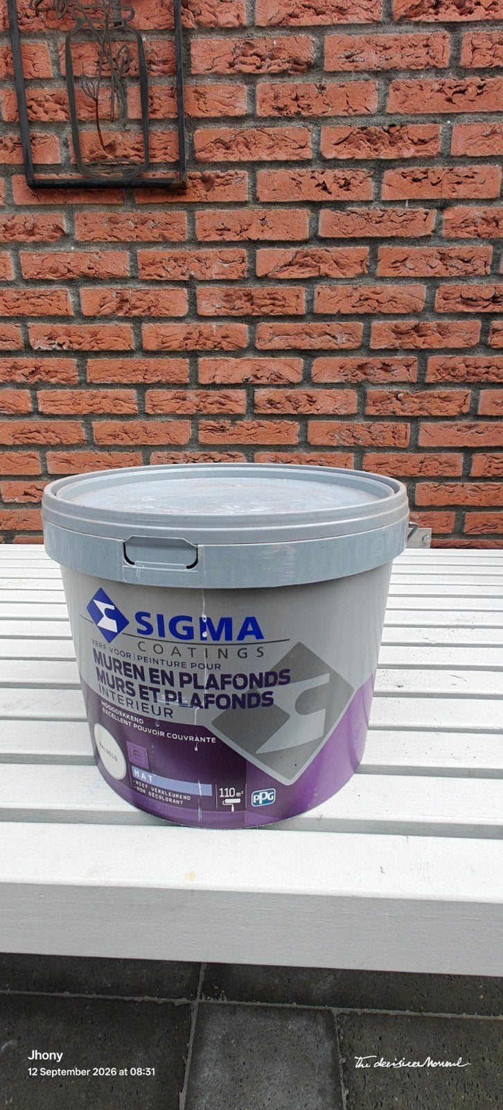 Sigma Coatings Verf voor Muren en Plafonds Interieur, Wit, Nieuw, Ophalen of Verzenden, Verf
