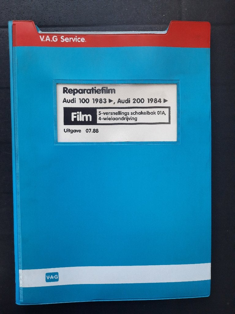 Audi 100 C3 dealer werkplaatsboek Quattro versnellingsbak01A, Ophalen of Verzenden, Zo goed als nieuw, Audi