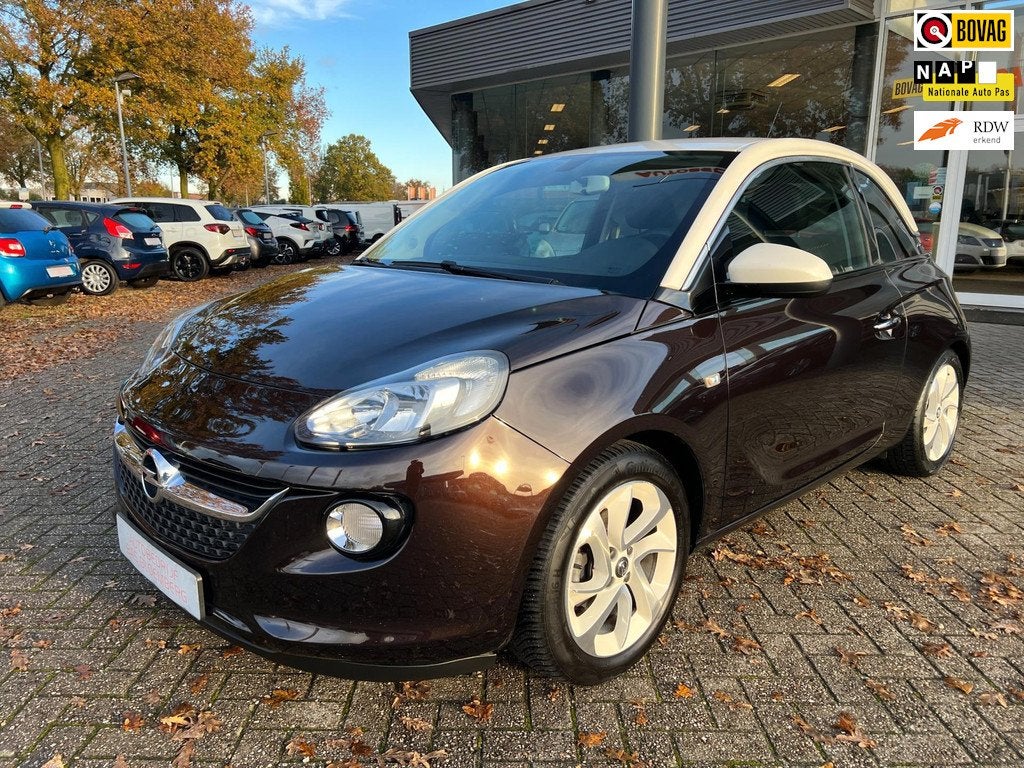 Opel ADAM 1.4 Jam Automaat, Radio/ media/ apps, Bluetooth, C, 4 cilinders, Bruin, 4 stoelen, Origineel Nederlands