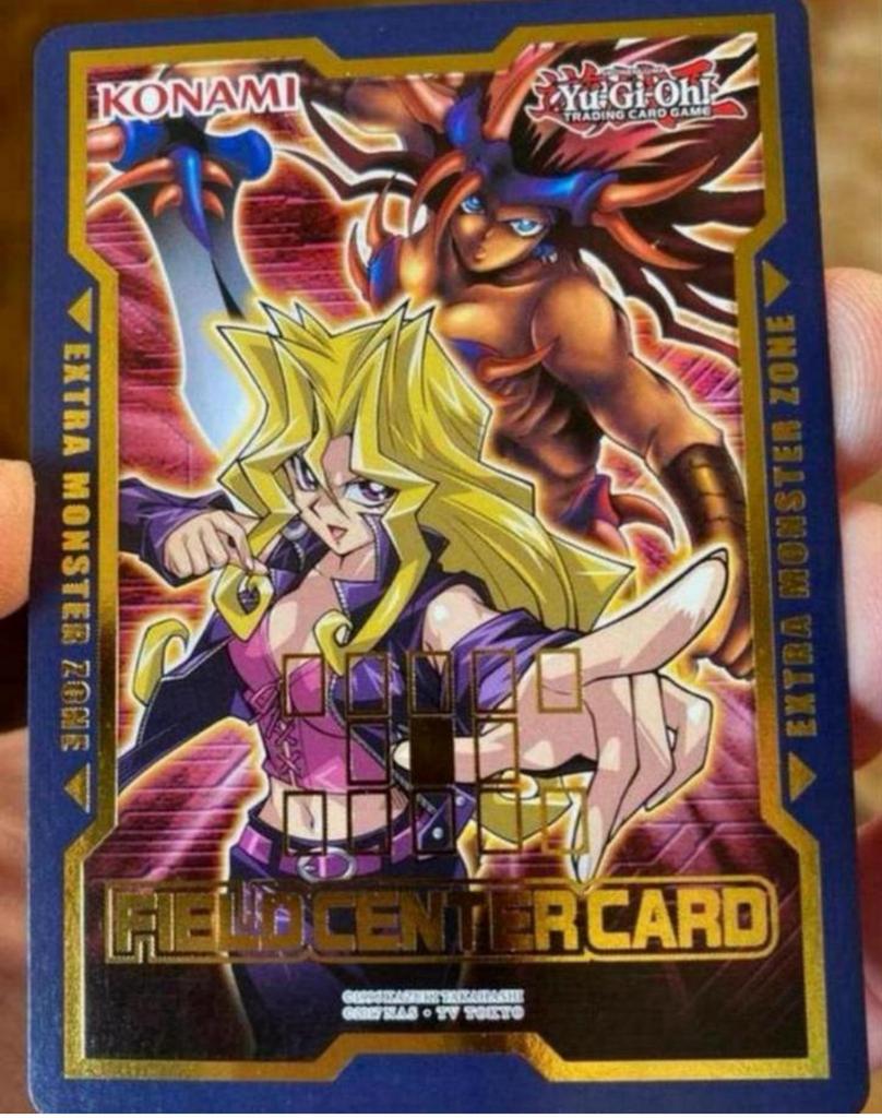 Yu-Gi-Oh! Mai Valentine & Swordswoman fieldcenter Promo !, Ophalen of Verzenden, Gebruikt, Losse kaart, Foil