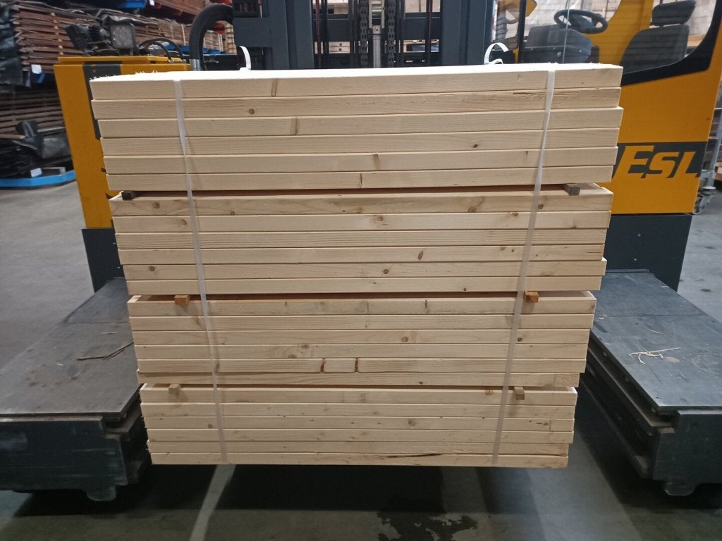 vuren stophout / strijkers 45x70mm 120 cm, Nieuw, Balk
