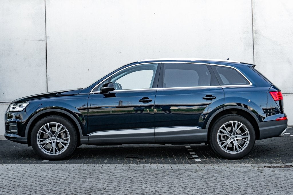 NL Auto | Audi Q7 3.0 TFSI V6 Pro Line (Model 2016) | Leder, Auto's, Dealer onderhouden, Zwart, 2995 cc, Blauw