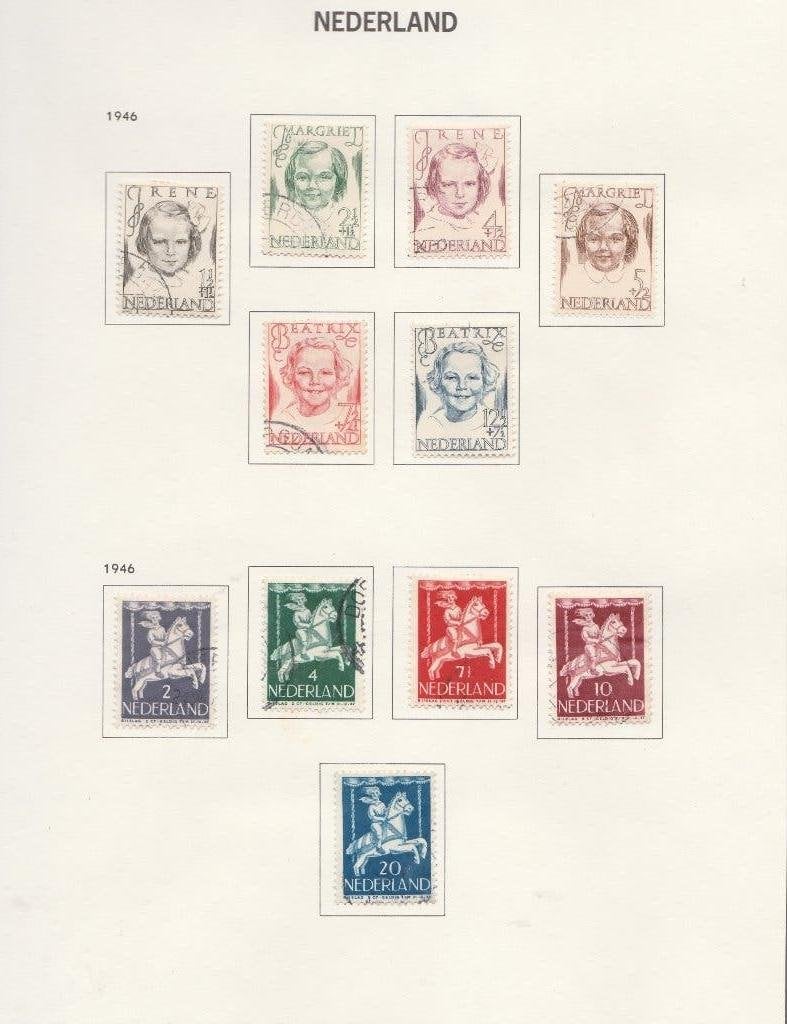 no 38 Nederalnd  2 serie's, Ophalen of Verzenden, Gestempeld