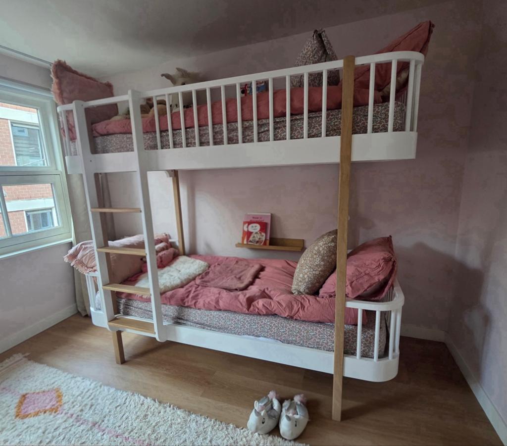 Oliver Furniture original wood stapelbed, Ophalen, 90 cm, 160 tot 180 cm, Tweepersoons
