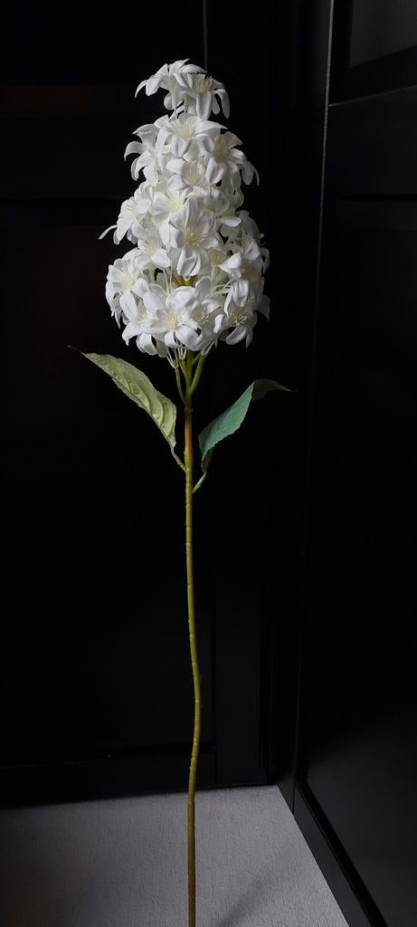 Witte Zijden Hortensia Kunsttak - 90 cm Hoog, Ophalen of Verzenden