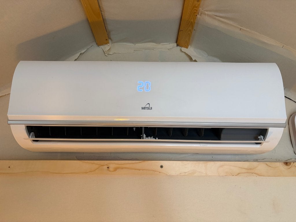Mitsui airco 12000 BTU split-unit, sinds juni 2026, Witgoed en Apparatuur, Ophalen, Koelen en Ontvochtigen, 3 snelheden of meer