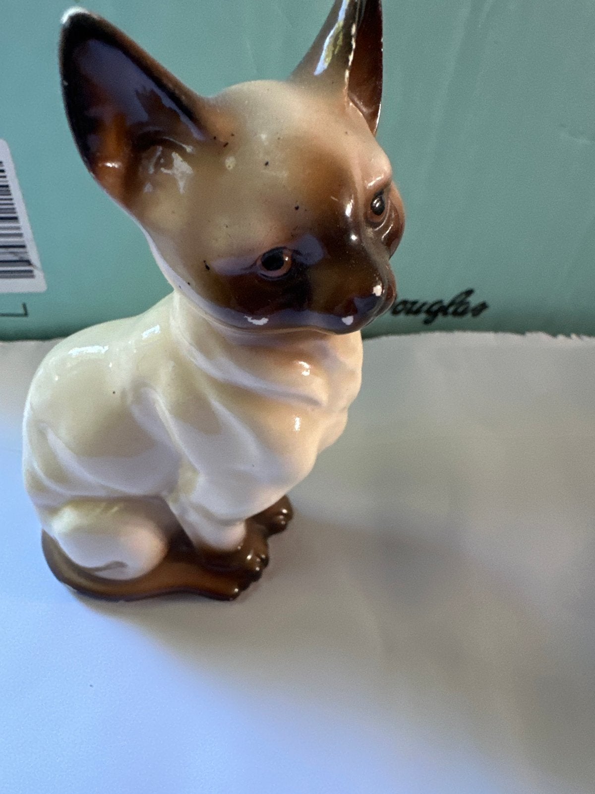 Vintage Siamese kattenbeeldje uit de jaren '70, Ophalen of Verzenden