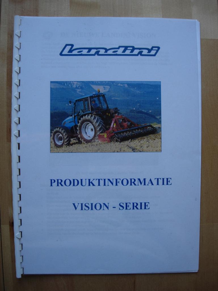 Landini Vision Tractor Trekker Brochure 2002 – 80 90 100, Folder, Verzenden, Landini, Zo goed als nieuw