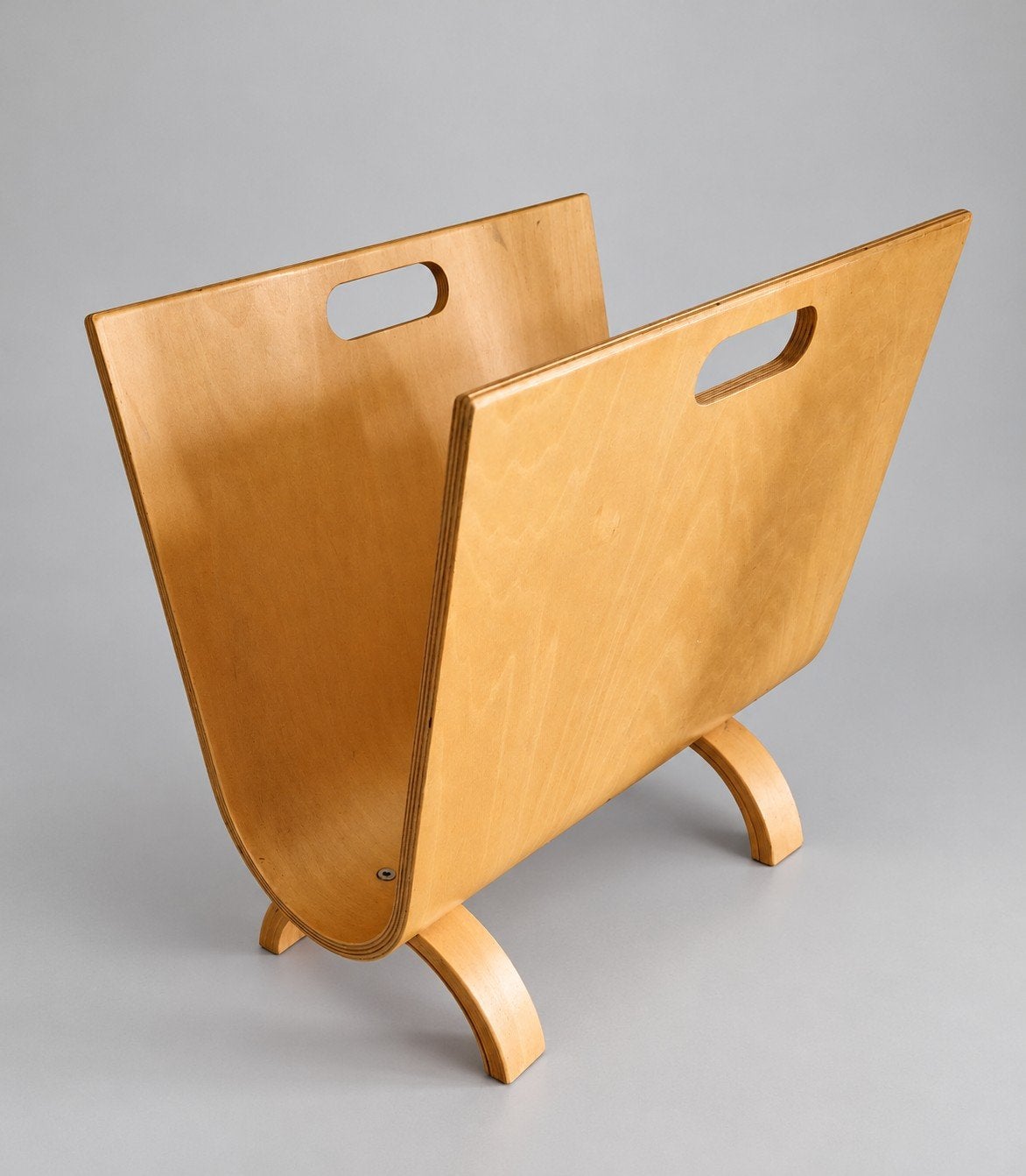Stijlvolle houten lectuurbak - Modern design, Ophalen, Met handvat, Gebruikt, Modern