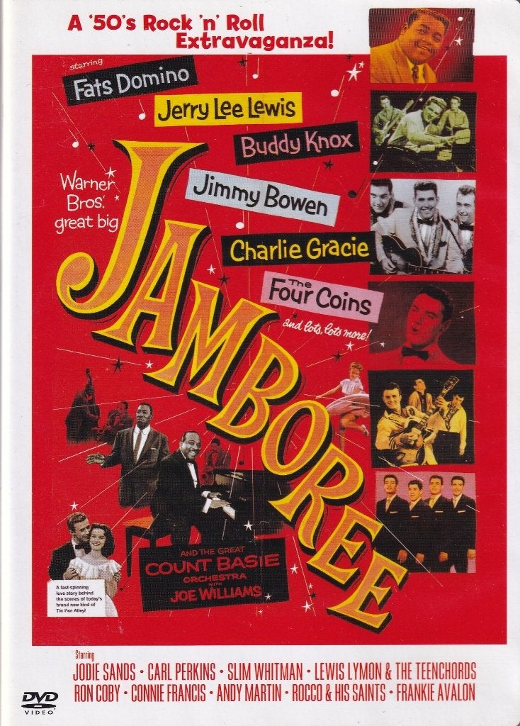 Te koop dvd jamboree (carl perkins & fats domino 1956, Alle leeftijden, Ophalen of Verzenden, Zo goed als nieuw, Film