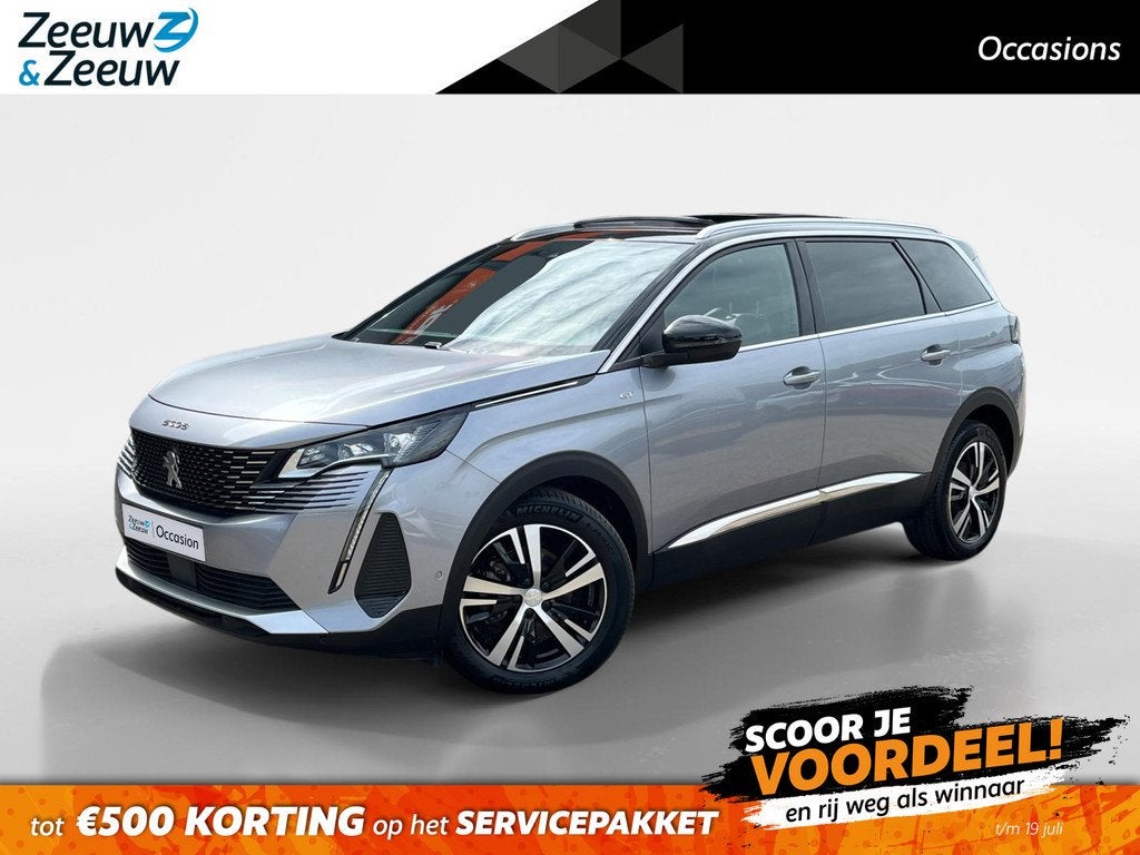 Peugeot 5008 GT 7 pers. | Achteruitrijcamera | Panoramadak |, Gebruikt, Bedrijf, 3 cilinders, 1527 kg