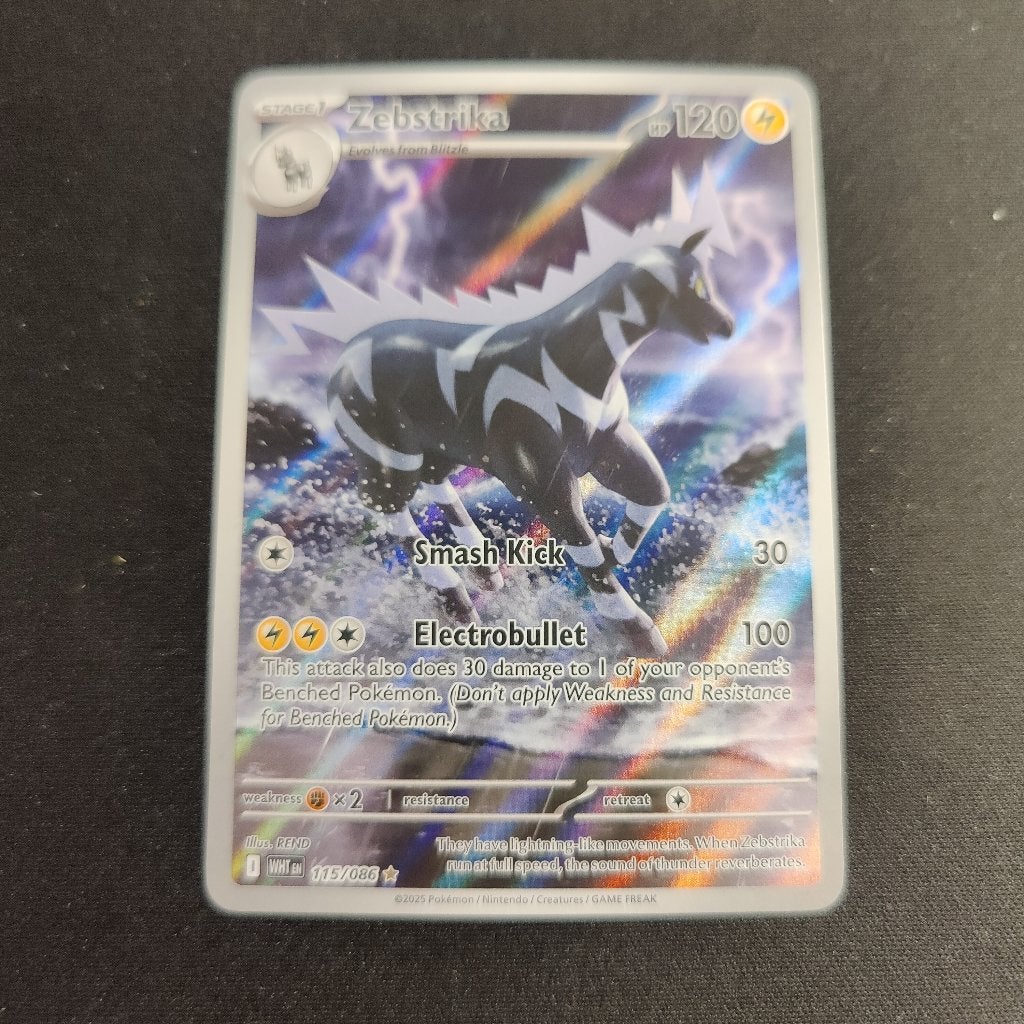 Zebstrika 115/86 pokemon kaart €27.99, Ophalen of Verzenden, Zo goed als nieuw