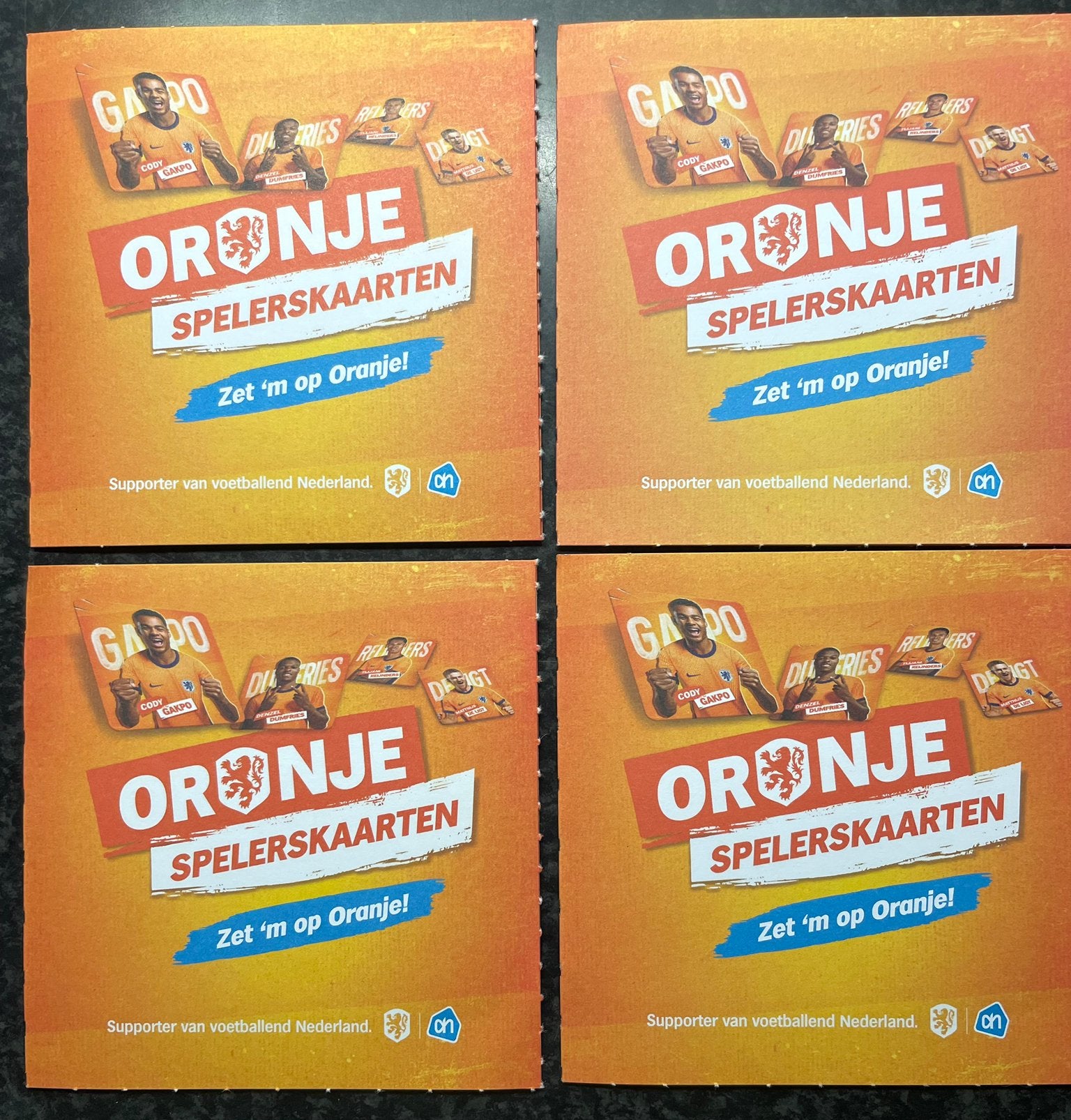 Oranje Spelerskaarten van Albert Heijn EK 2024, Albert Heijn, Ophalen of Verzenden