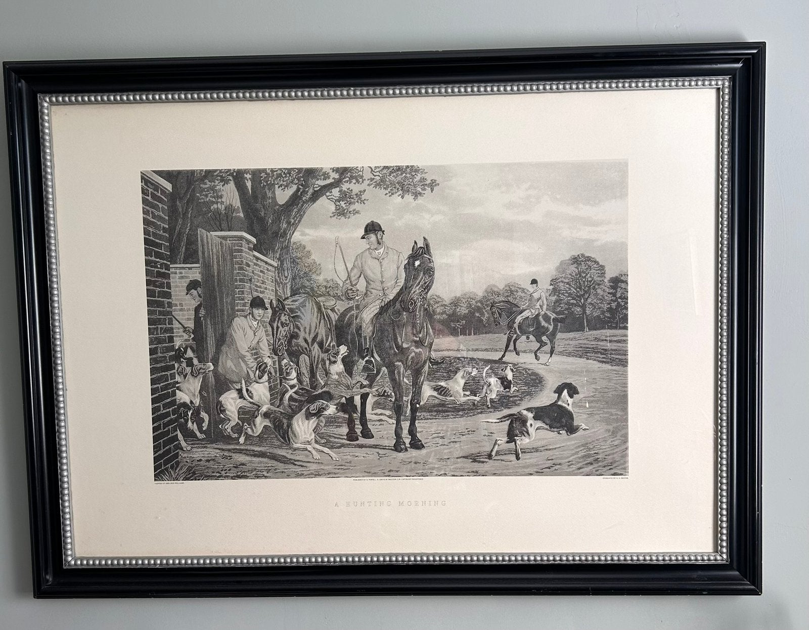 Grote antieke Engelse gravure, Antiek en Kunst, Kunst | Litho's en Zeefdrukken, Ophalen
