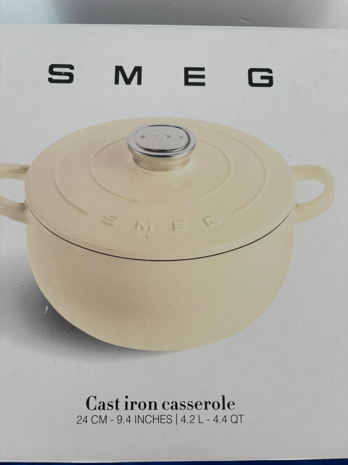 SMEG braadpan, Huis en Inrichting, Keuken | Potten en Pannen, Ophalen, Zo goed als nieuw, Gietijzer
