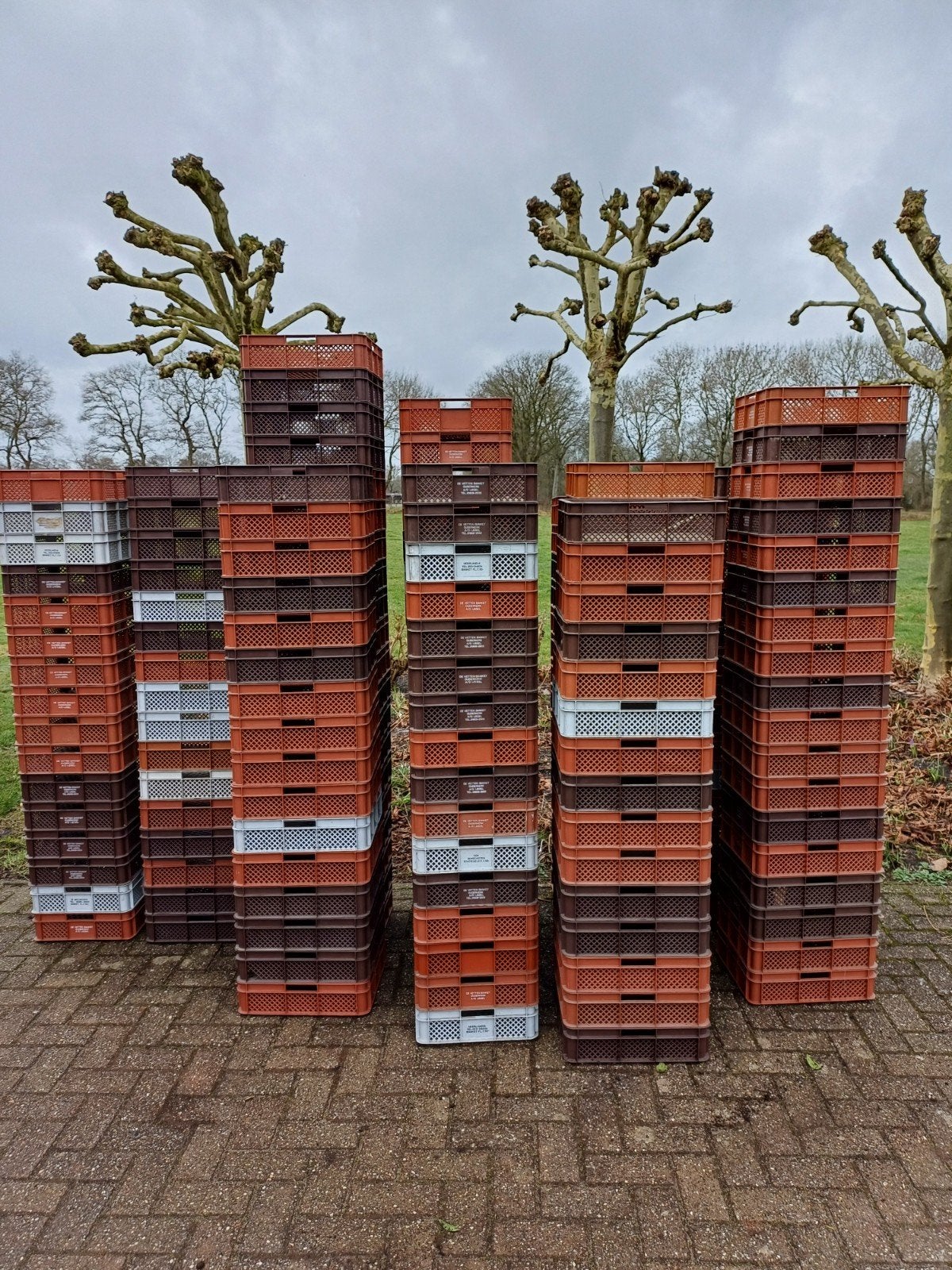 Stapelbare kratten, kisten, opslag,magazijn, Ophalen, 40 tot 60 cm, Krat, Minder dan 35 cm