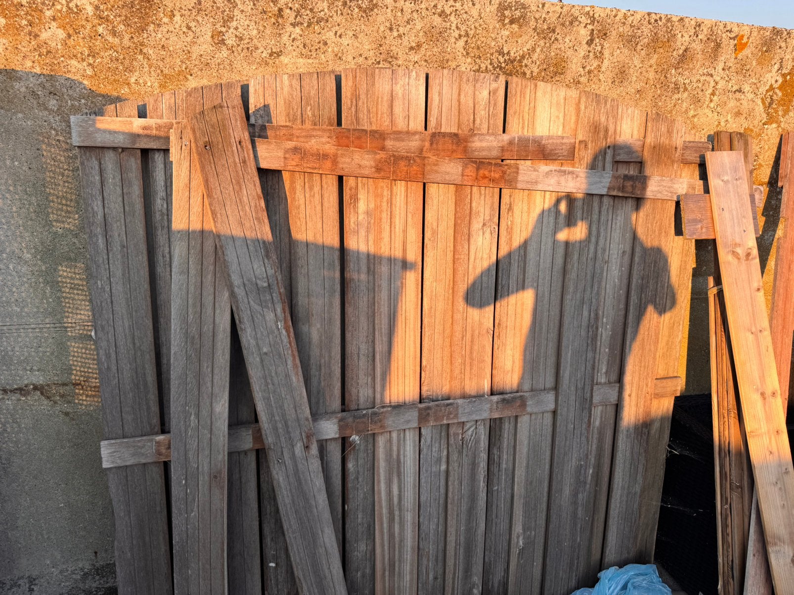 Hardhouten schutting/ planken, Ophalen, Minder dan 3 meter, Hout, 1 tot 2 meter