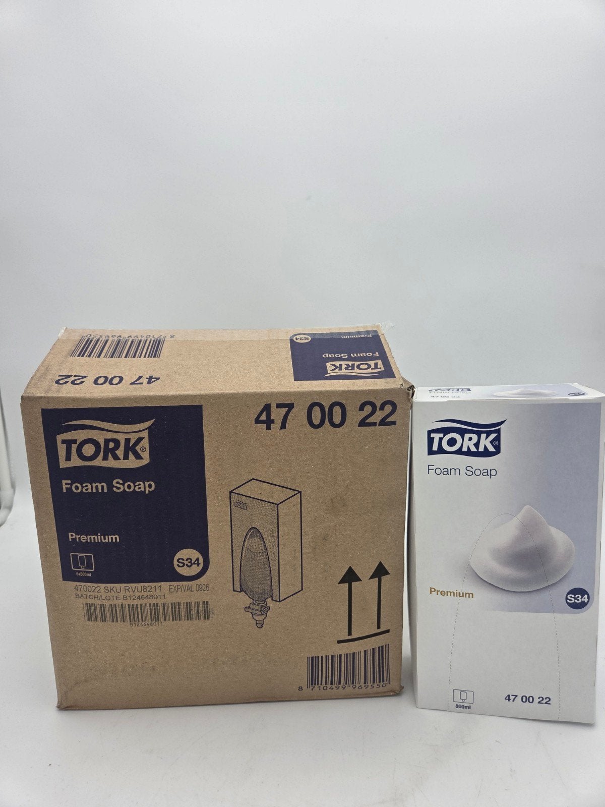 Tork Premium Schuimzeep S34 - 6x800ml, Tork, Ophalen of Verzenden, Info.nl@essity.com, Essity Netherlands B.V., Postbus 100, 5700 AC Helmond