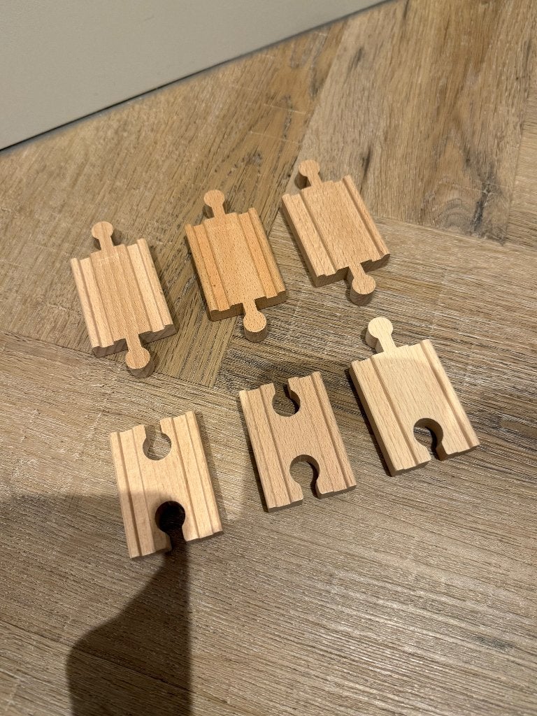 ZGAN 6x Brio houten trein trein spoor rails 33394 set kort, Ophalen of Verzenden, Zo goed als nieuw