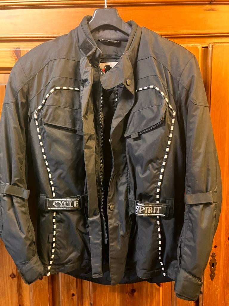 Cycle Spirit Motorjas Textiel Maat L, Motoren, Kleding | Motorkleding, Ophalen, Tweedehands, Heren, Jas | textiel