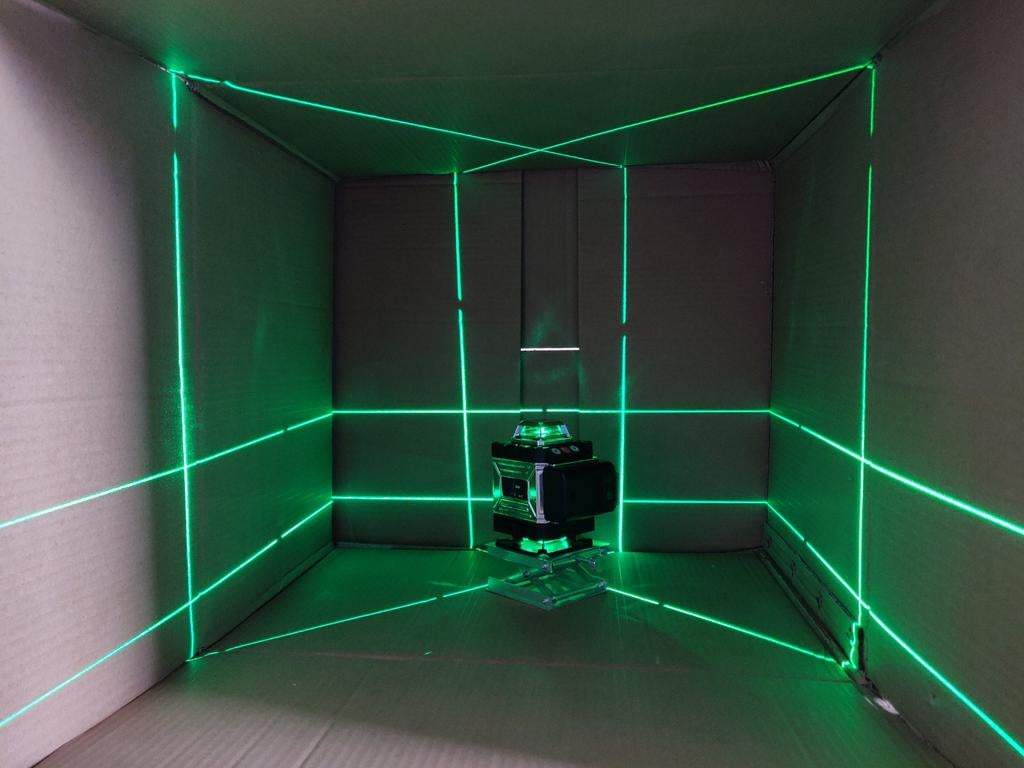 4d 16 lijnen groene laser 360 bouwlaser kruislijnlaser Nieuw, Ophalen of Verzenden, Nieuw, Licht