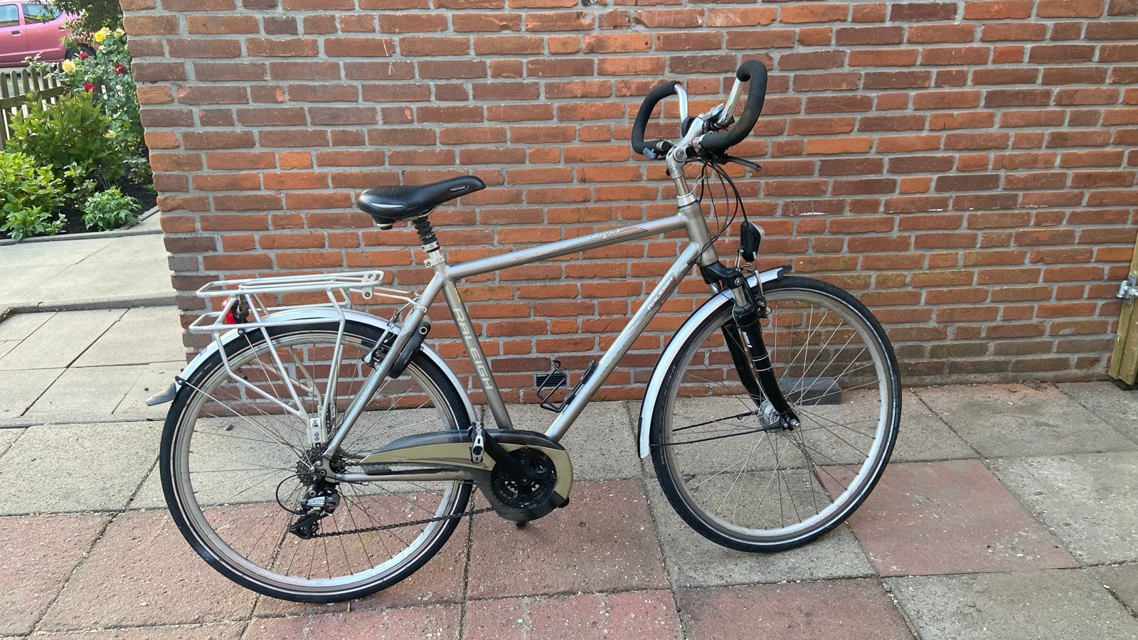Raleigh Eagle Touring Comfort Herenfiets, Gebruikt, Velgrem, Versnellingen, 53 tot 57 cm