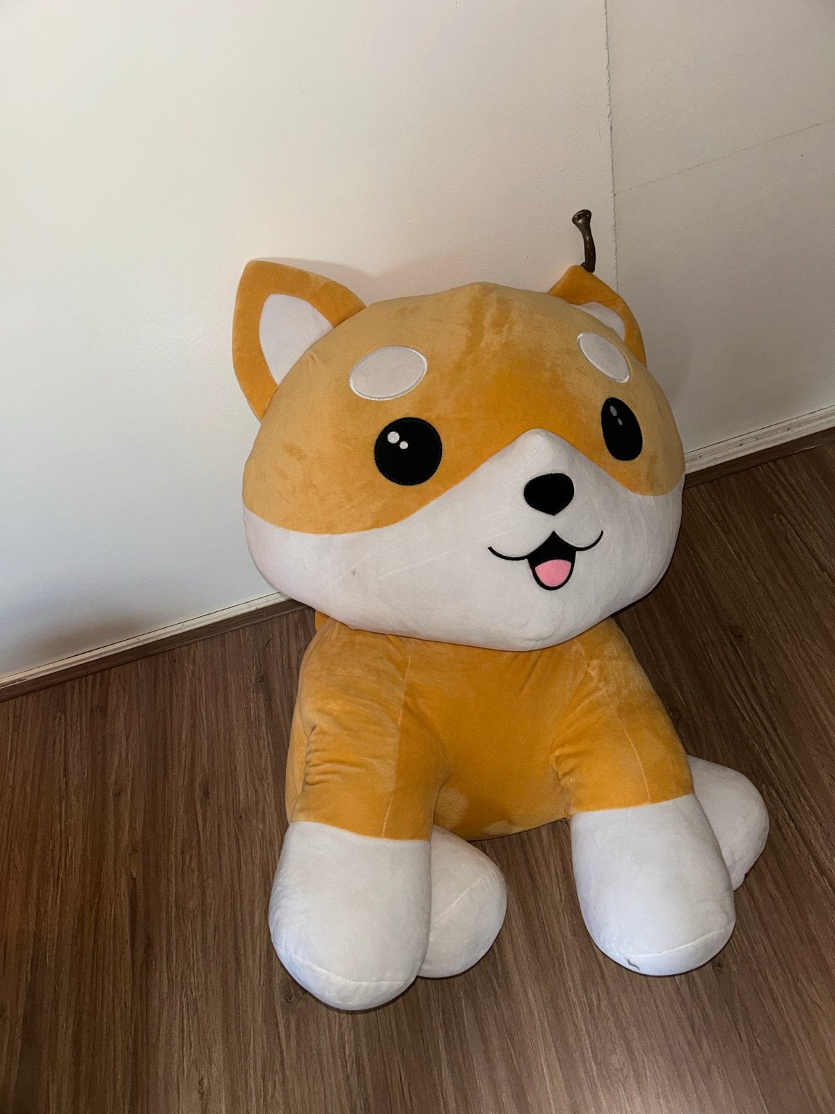 Grote knuffel Shiba Inu hond - Zo goed als nieuw, Ophalen, Oranje, Overige merken, Overige karakters