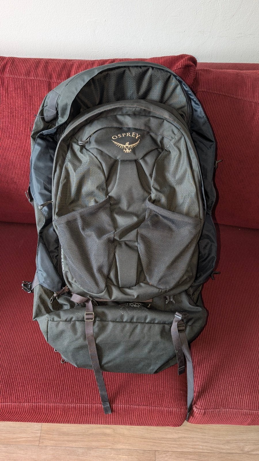 Osprey Farpoint 55 Liter Backpack, 30 cm of meer, Ophalen of Verzenden, Zo goed als nieuw, 60 tot 80 cm