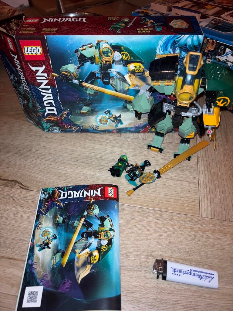 LEGO Ninjago 71750 Lloyd’s Hydro Mech compleetdoos en boekje, Ophalen of Verzenden, Zo goed als nieuw