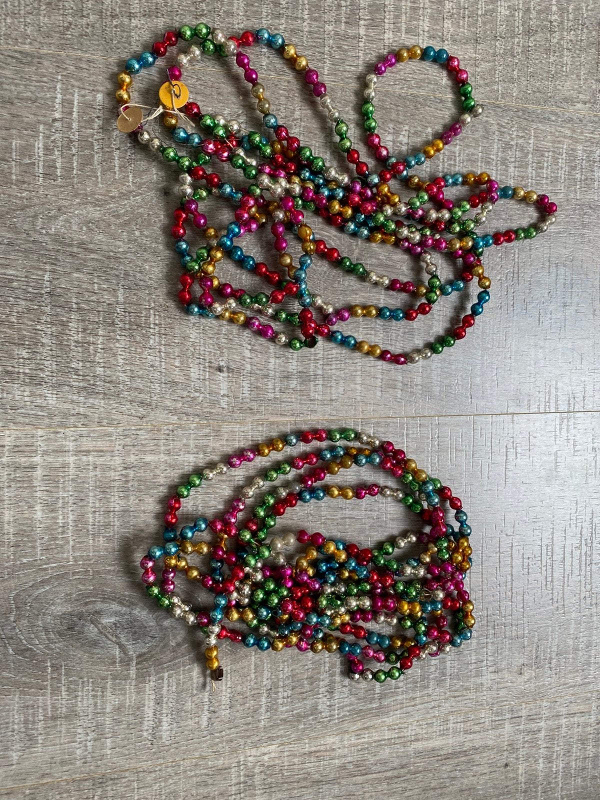 Gekleurde ketting kerstboom retro, Ophalen of Verzenden, Gebruikt