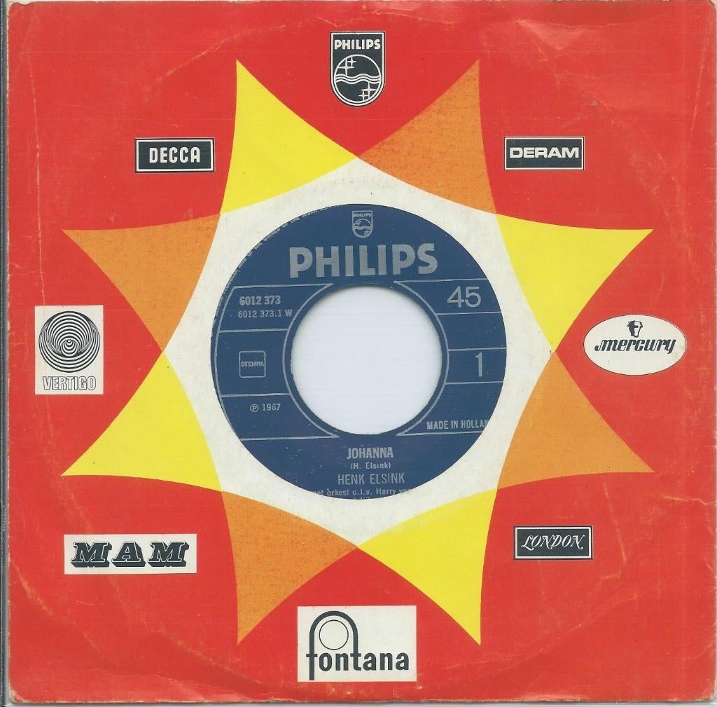 Vinyl Single Henk Elsink, Ophalen of Verzenden, Gebruikt, Nederlandstalig