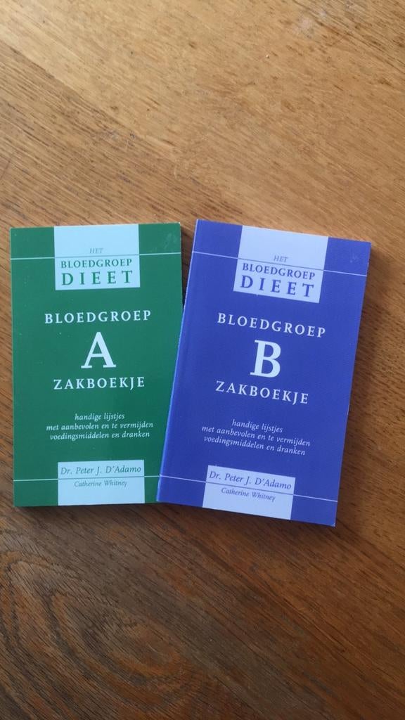 Boekjes Bloedgroep A_ B, Boeken, Ophalen of Verzenden