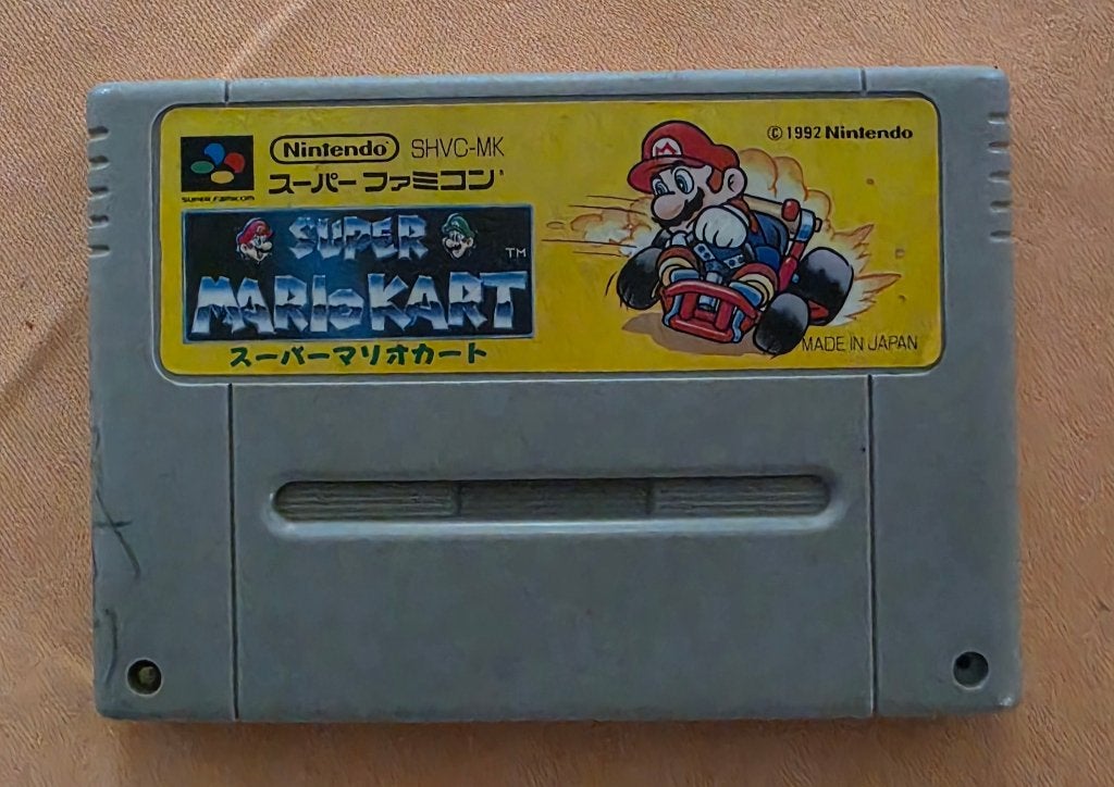 Nintendo Vintage Super Mario Kart, Gebruikt, 1 speler, Racen en Vliegen, Ophalen of Verzenden