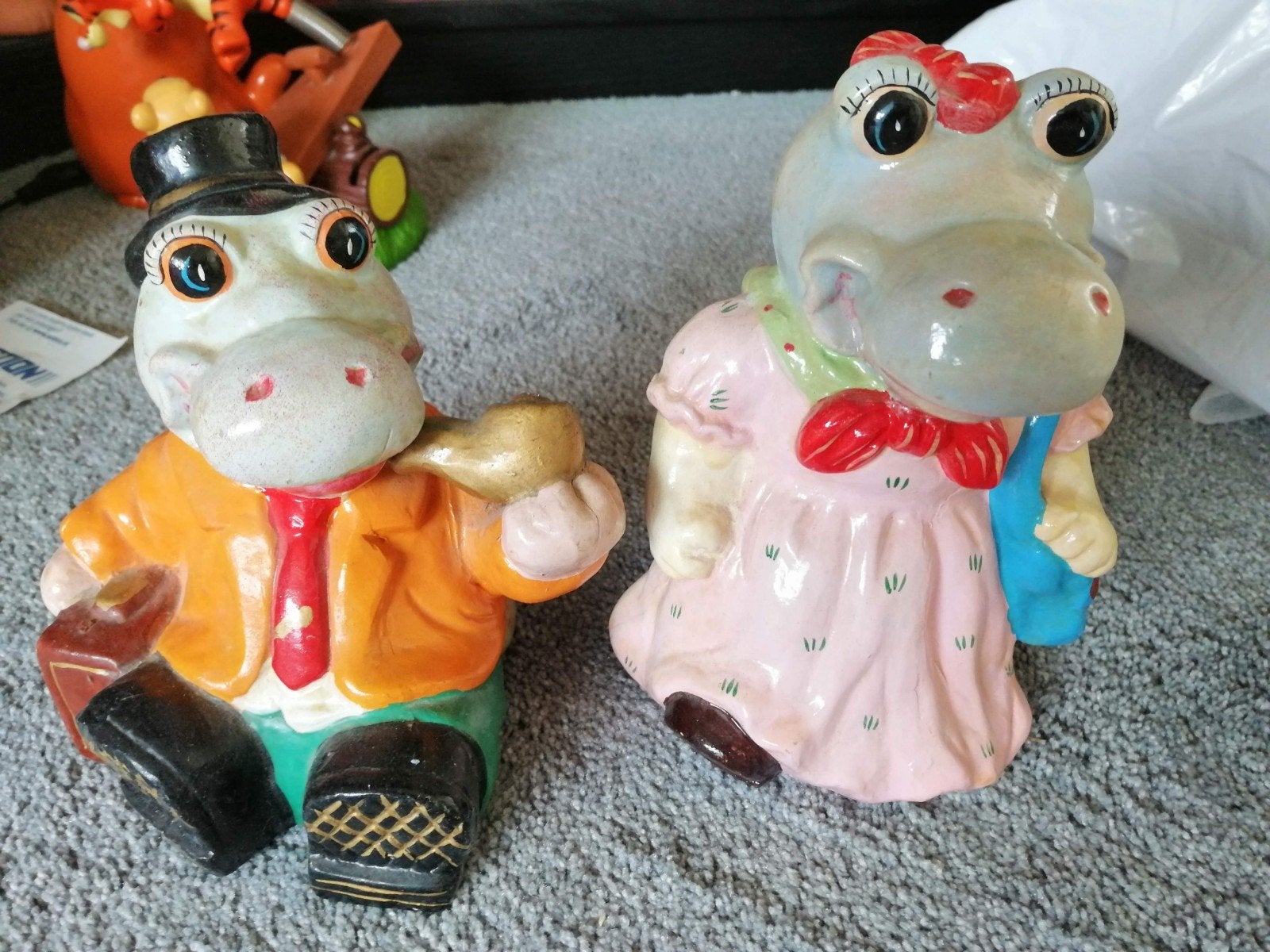 Set met 2 krokodillen spaarpotten, Verzamelen, Spaarpotten, Ophalen of Verzenden