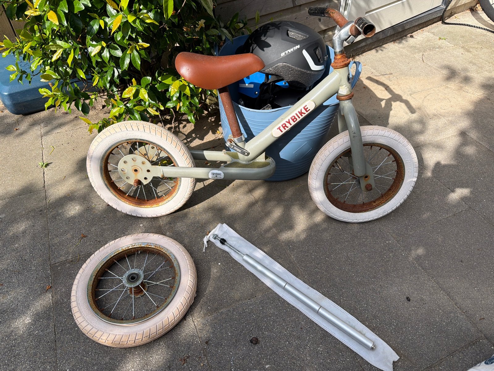 Trybike loopfiets met extra wiel, Kinderen en Baby's, Ophalen, Gebruikt, Loopfiets
