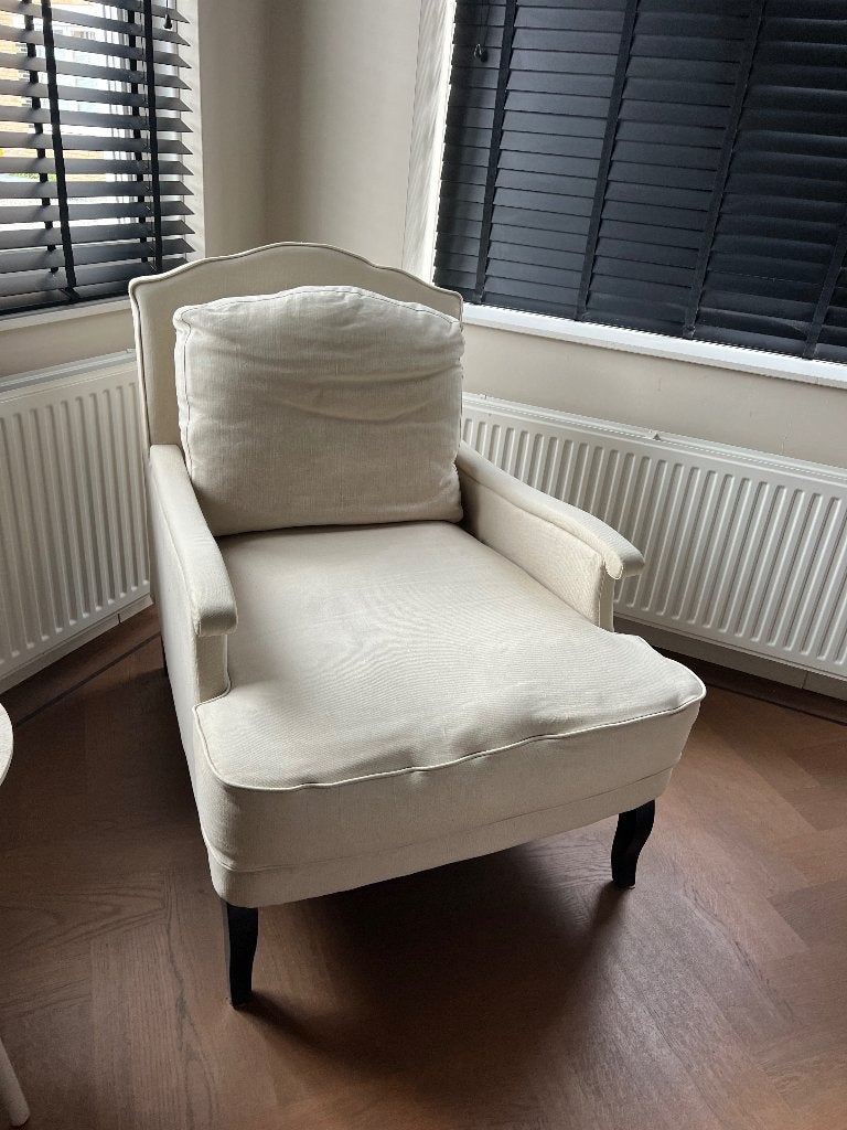 Stoel love seat, Huis en Inrichting, Ophalen, Gebruikt, Wit, Eén