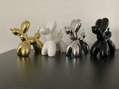 Nieuwe HV Balloon Dog wit, goud of zwart, Ophalen of Verzenden, Nieuw, Steen/keramiek, Modern