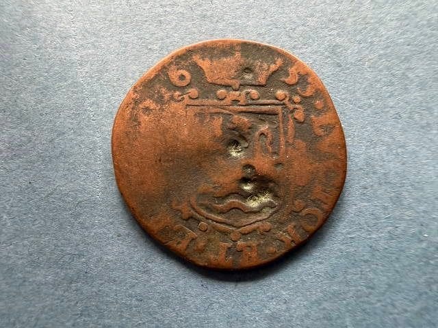 oord 1653 Zeeland bodemvondst, Postzegels en Munten, Munten | Nederland, Ophalen of Verzenden, Vóór koninkrijk, Overige waardes