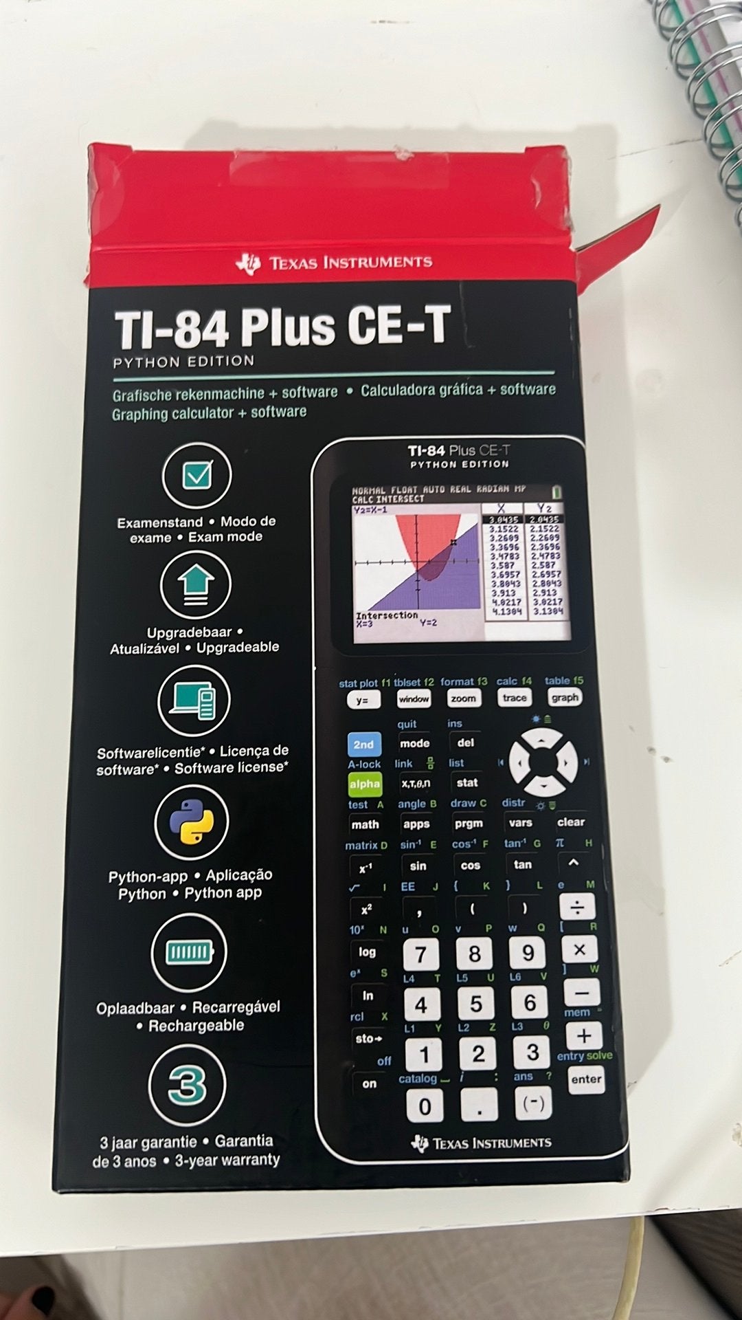ti-84 plus ce-t python edition grafische rekenmachine, Diversen, Ophalen, Grafische rekenmachine, Zo goed als nieuw