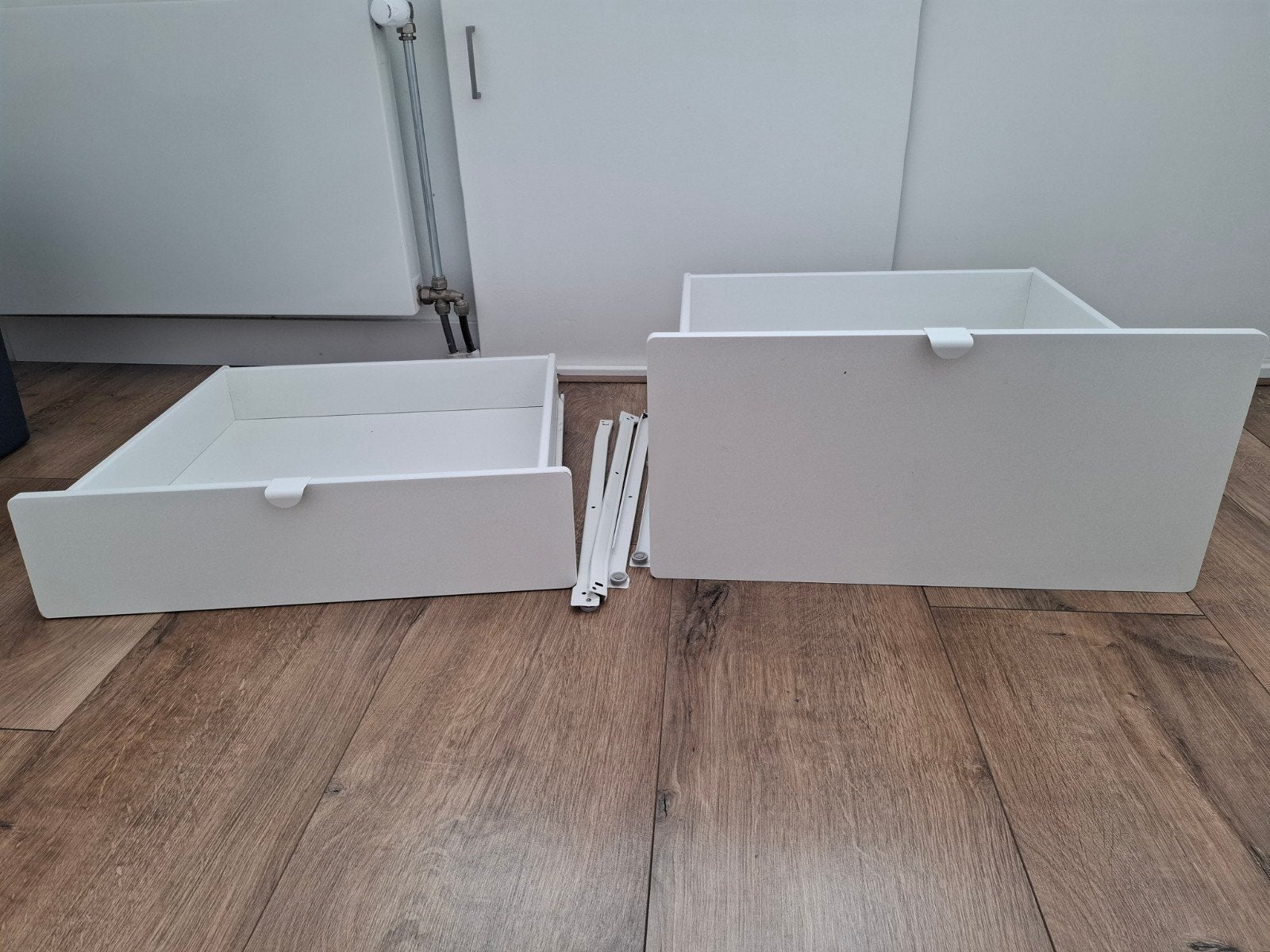 KONSTRUERA Lades met front, wit, 30x60 cm en 15x60 cm, Ophalen, Gebruikt