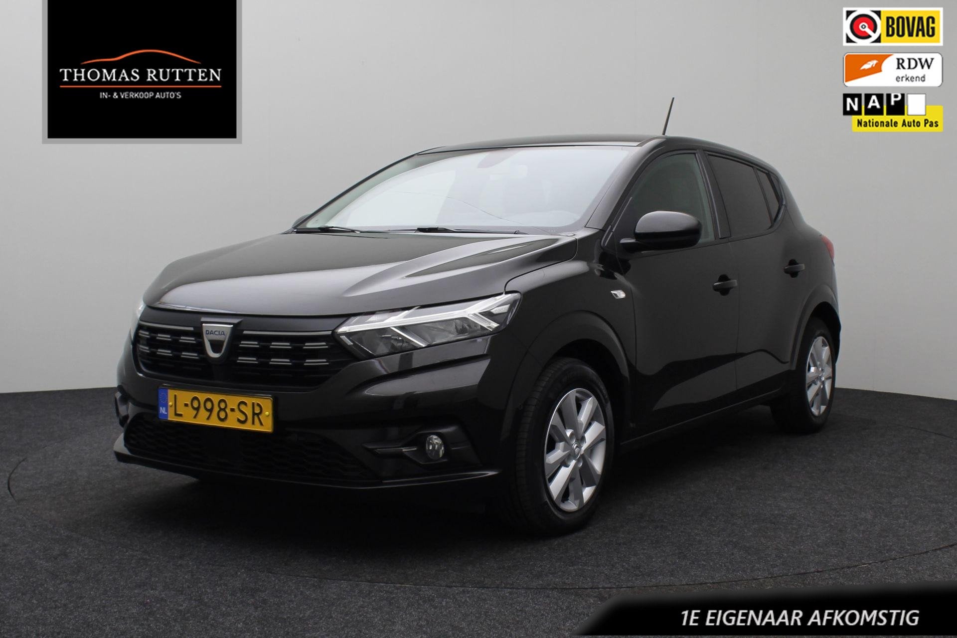 Dacia Sandero Stepway 1.0 TCe 100 Bi-Fuel Comfort 2021 | 1e, Auto's, Dacia, Voorwielaandrijving, Cruise Control, Euro 6, Zwart