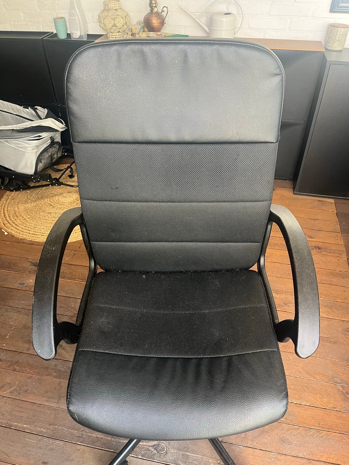 3x IKEA bureaustoelen - Zwart, Ophalen, Gebruikt, Zwart, Bureaustoel