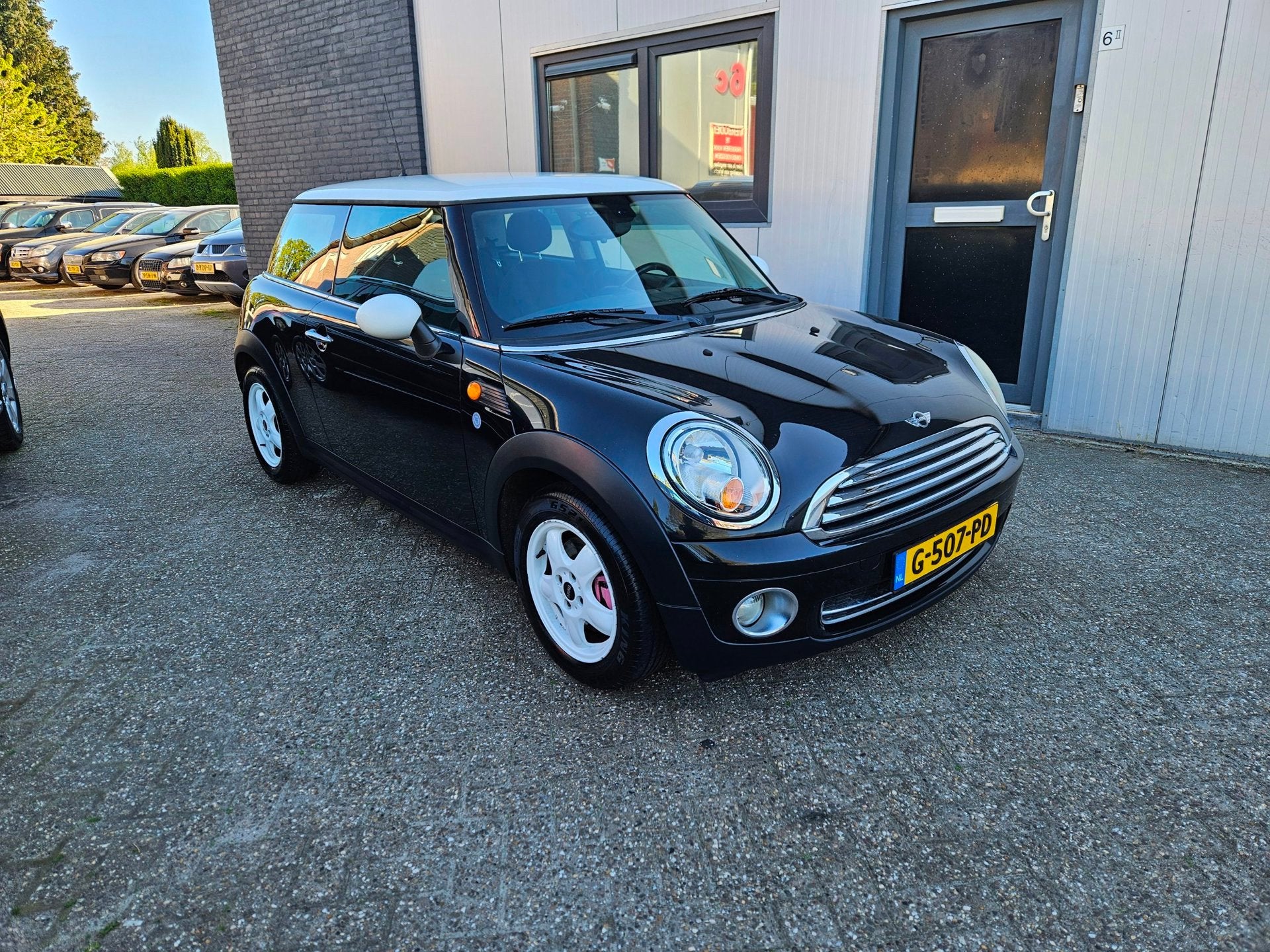 Mini Mini 1.6 Cooper 2009 Zwart |Airco, Auto's, Voorwielaandrijving, Stof, Gebruikt, 4 stoelen