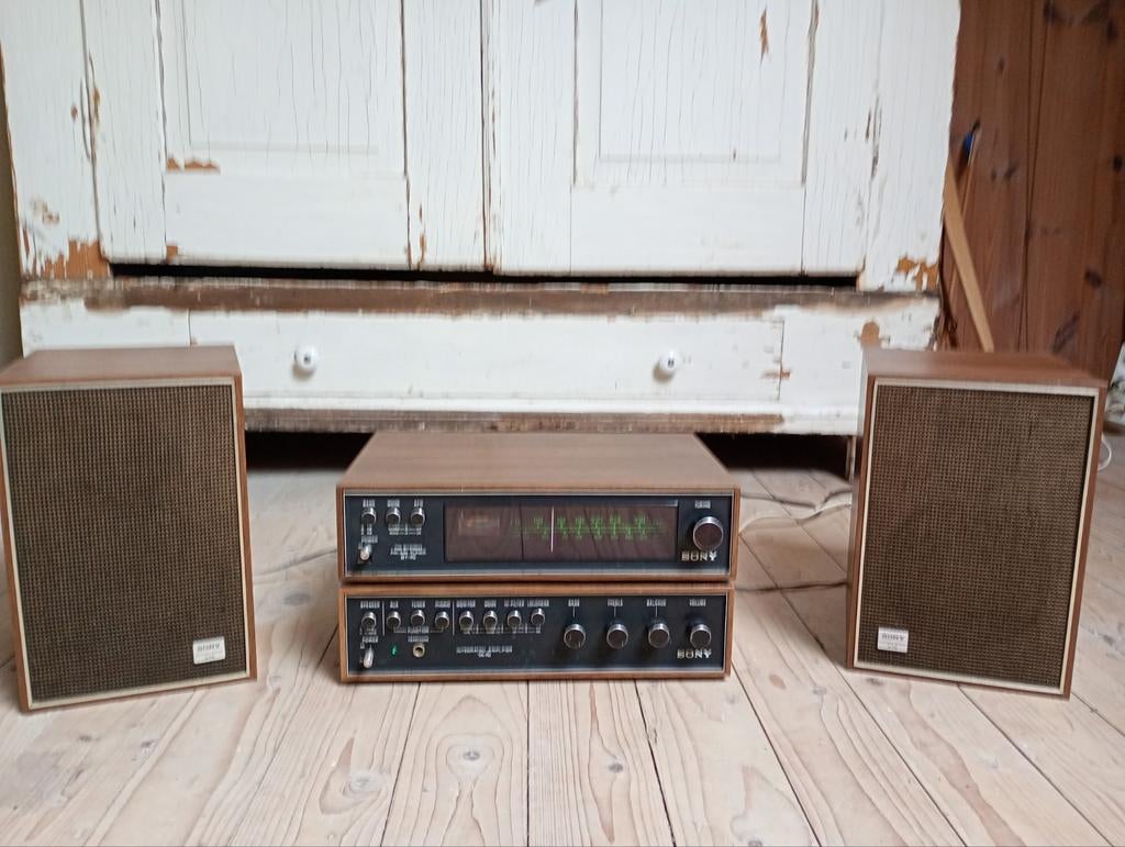 Vintage Sony Stereo Set: Tuner, Versterker en Speakers, Audio, Tv en Foto, Stereo-sets, Ophalen of Verzenden